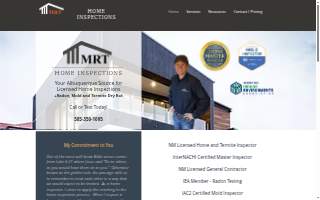 MRT Home Inspections of Albuquerque website