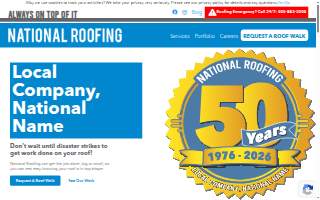 National Roofing website