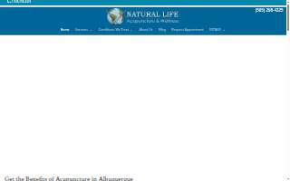 Natural Life Acupuncture and Wellness website