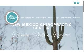 New Mexico Chiropractic Center website