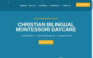 Oceans Montessori Academy website