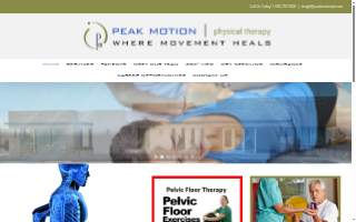 Peak Motion Physical Therapy website