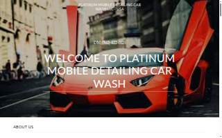 Platinum Mobile Detailing website