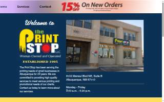 Print Stop, ABQ of Albuquerque website