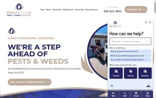 Proactive Pest & Weed Control website
