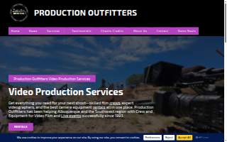 Production Outfitters website