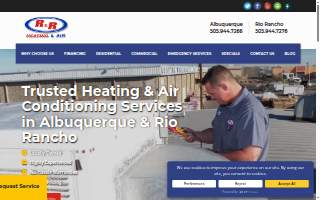 R & R Heating & Air Conditioning website