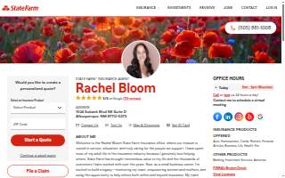 Rachel Bloom - State Farm Insurance Agent website