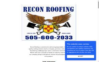 RECON Roofing & Construction website