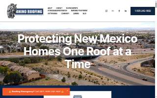 Rhino Roofing website