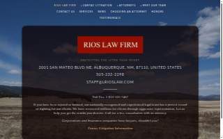 Rios Law Firm website