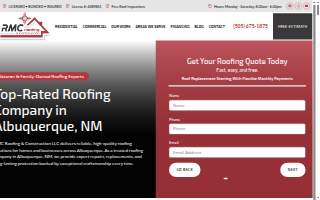 RMC Roofing & Construction website