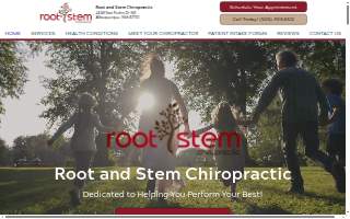 Root and Stem Chiropractic website