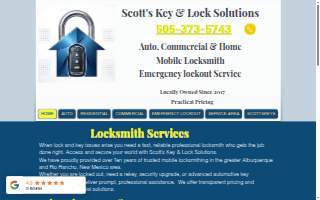 Scott's Key & Lock Solutions LLC website