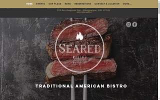 Seared Bistro Albuquerque website