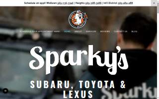 Sparky's Automotive website