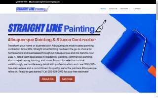 Straight Line Painting LLC website