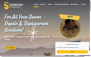Sunshine Plumbing website