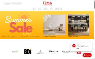 TEMA Furniture website
