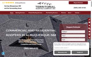 Territorial Roofing Co Inc website