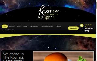The Kosmos Restaurant website