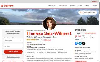 Theresa Saiz-Wilmert - State Farm Insurance Agent website