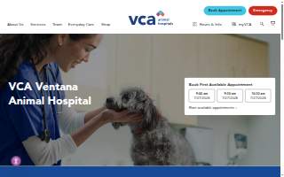 VCA Ventana Animal Hospital website