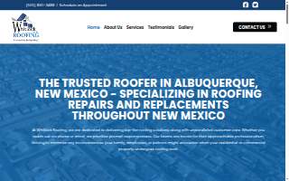 Whitlock Roofing website