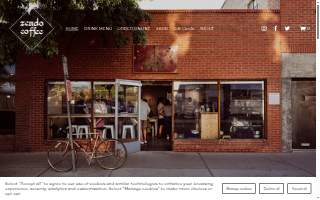 Zendo Coffee website