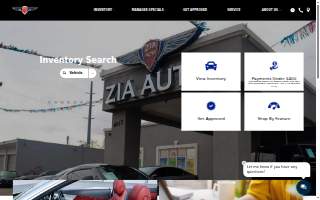 Zia Auto Wholesale website