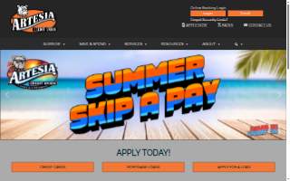 Artesia Credit Union website