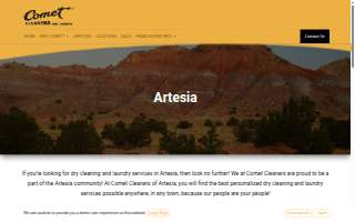 Comet Dry Cleaners & Laundry website