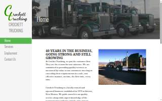 Crockett Trucking website