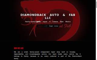 Diamondback Auto and Fab LLC. website
