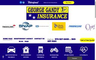 George Gandy Insurance website