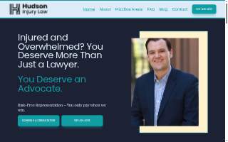 Hudson Injury Law website
