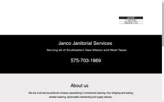 Janco Janitorial Services website