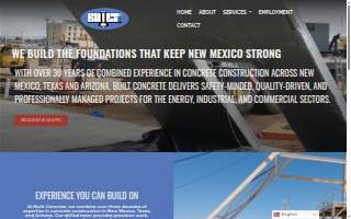 Built Concrete Construction website