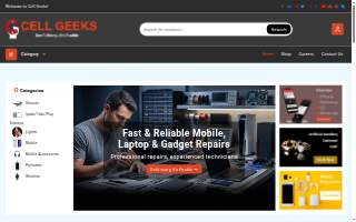 Cell Geeks website
