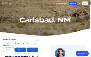 Cornerstone Caregiving of Carlsbad website