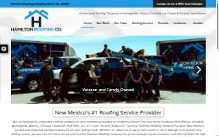 Hamilton Roofing Company website