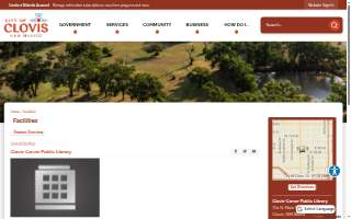Clovis-Carver Public Library website