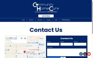 Community Homecare website