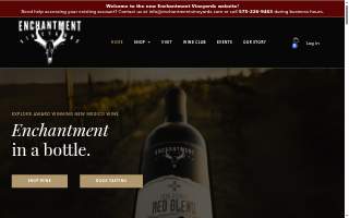 Enchantment Vineyards website
