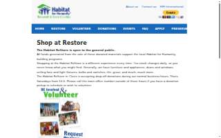 Habitat for Humanity ReStore website