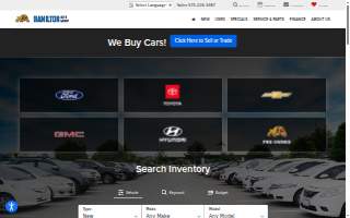 Hamilton Auto website