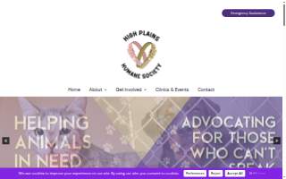 High Plains Humane Society website
