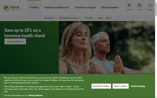 Quest Diagnostics of Kingsville website