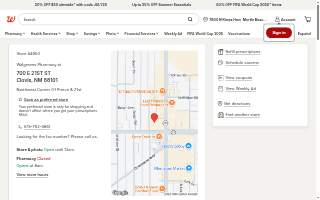 Walgreens Pharmacy website