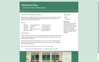 Westbrook Glass Inc website